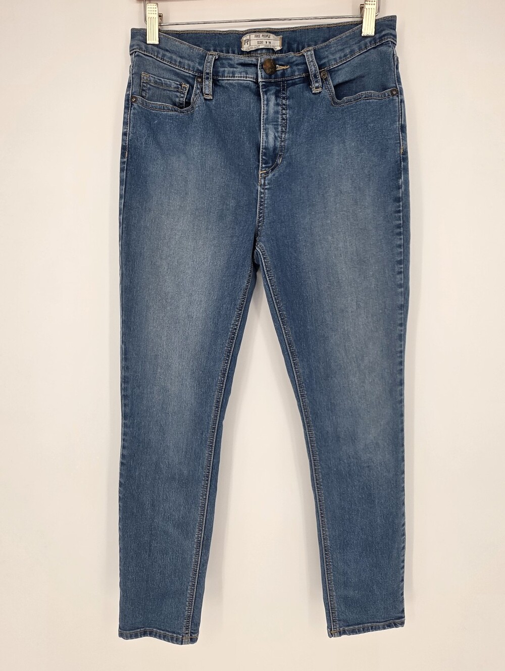 Free People Women's Size 28 Skinny Jeans Light‎ Wash Stretch Denim